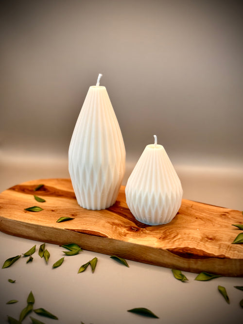 AAKHU Sculptural Candle Set | Soy Wax | Unscented