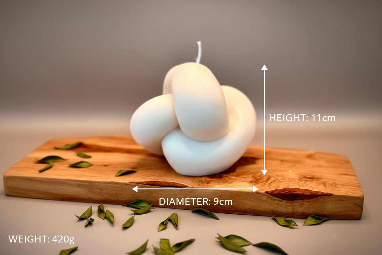 ABRAÇO Sculptural Candle | Soy Wax | Unscented