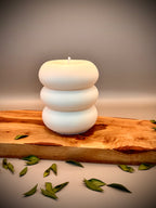 AMENTI sculptural soy wax candle — unscented decorative candle by Beyond Candle Store