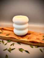 AMENTI sculptural soy wax candle — unscented decorative candle by Beyond Candle Store