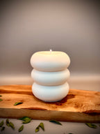 AMENTI sculptural soy wax candle — unscented decorative candle by Beyond Candle Store