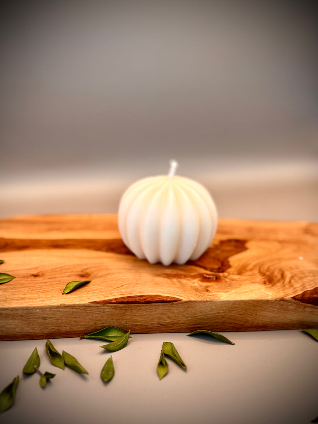 ATEN sculptural soy wax candle — unscented decorative candle by Beyond Candle Store