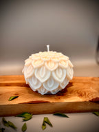 ATHENA sculptural soy wax candle — unscented decorative candle by Beyond Candle Store