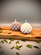 BUBBLE sculptural soy wax candle set — unscented decorative candles by Beyond Candle Store