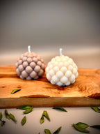 BUBBLE sculptural soy wax candle set — unscented decorative candles by Beyond Candle Store