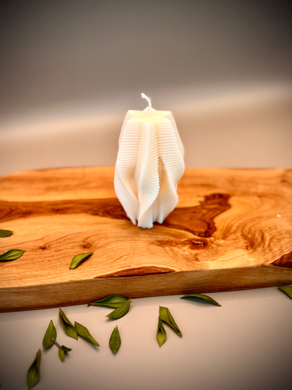 CORAL artisan candle — handcrafted sculptural soy wax home decor