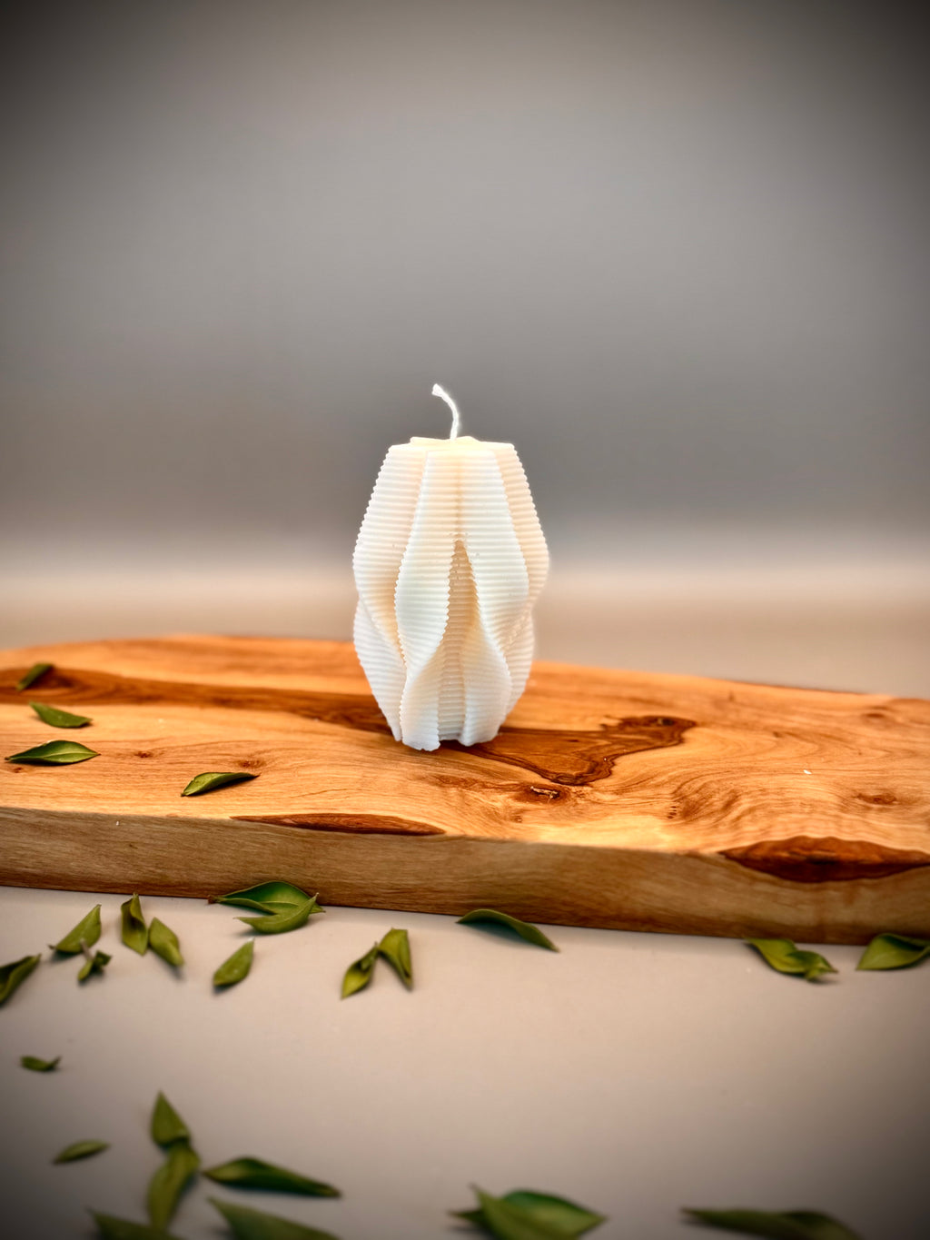CORAL sculptural candle — ocean-inspired hand-poured soy wax design