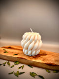 CURVES Sculptural Candle | Soy Wax | Unscented