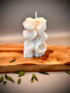HERA sculptural soy wax candle — unscented decorative candle by Beyond Candle Store