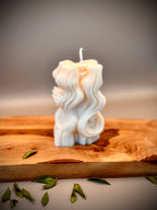 HERA sculptural soy wax candle — unscented decorative candle by Beyond Candle Store