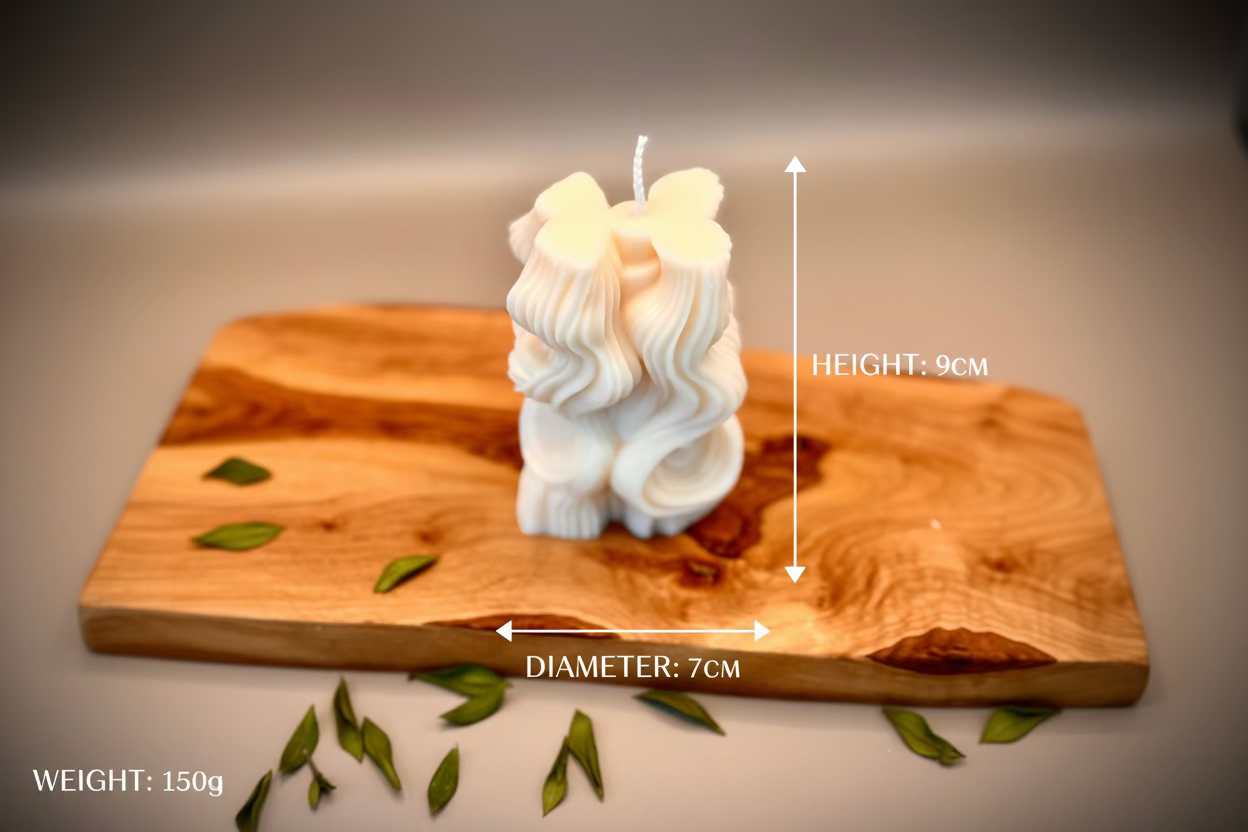 HERA Sculptural Candle | Soy Wax | Unscented