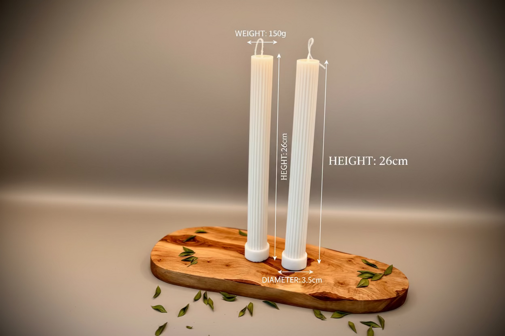 KUSH Sculptural Pillar Candle | Soy Wax | Unscented