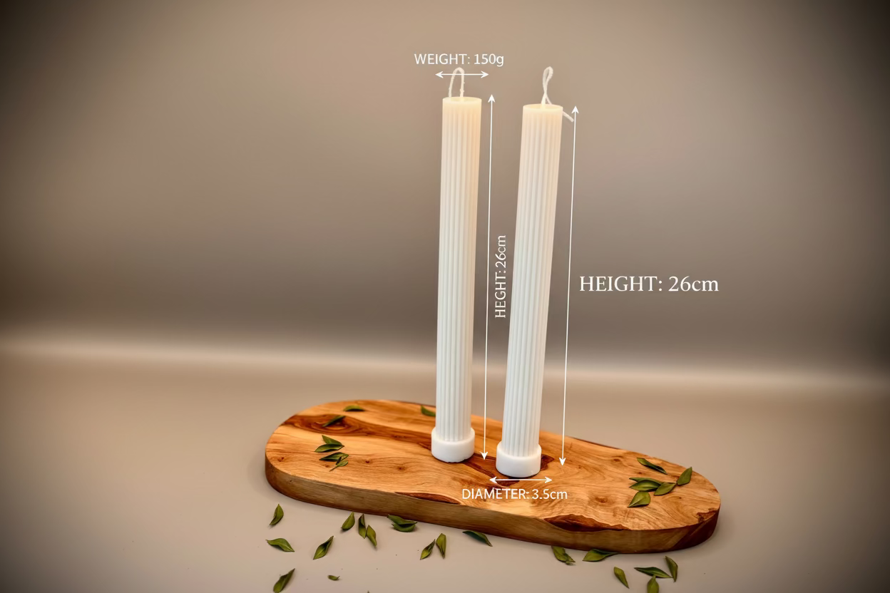 KUSH Sculptural Pillar Candle | Soy Wax | Unscented