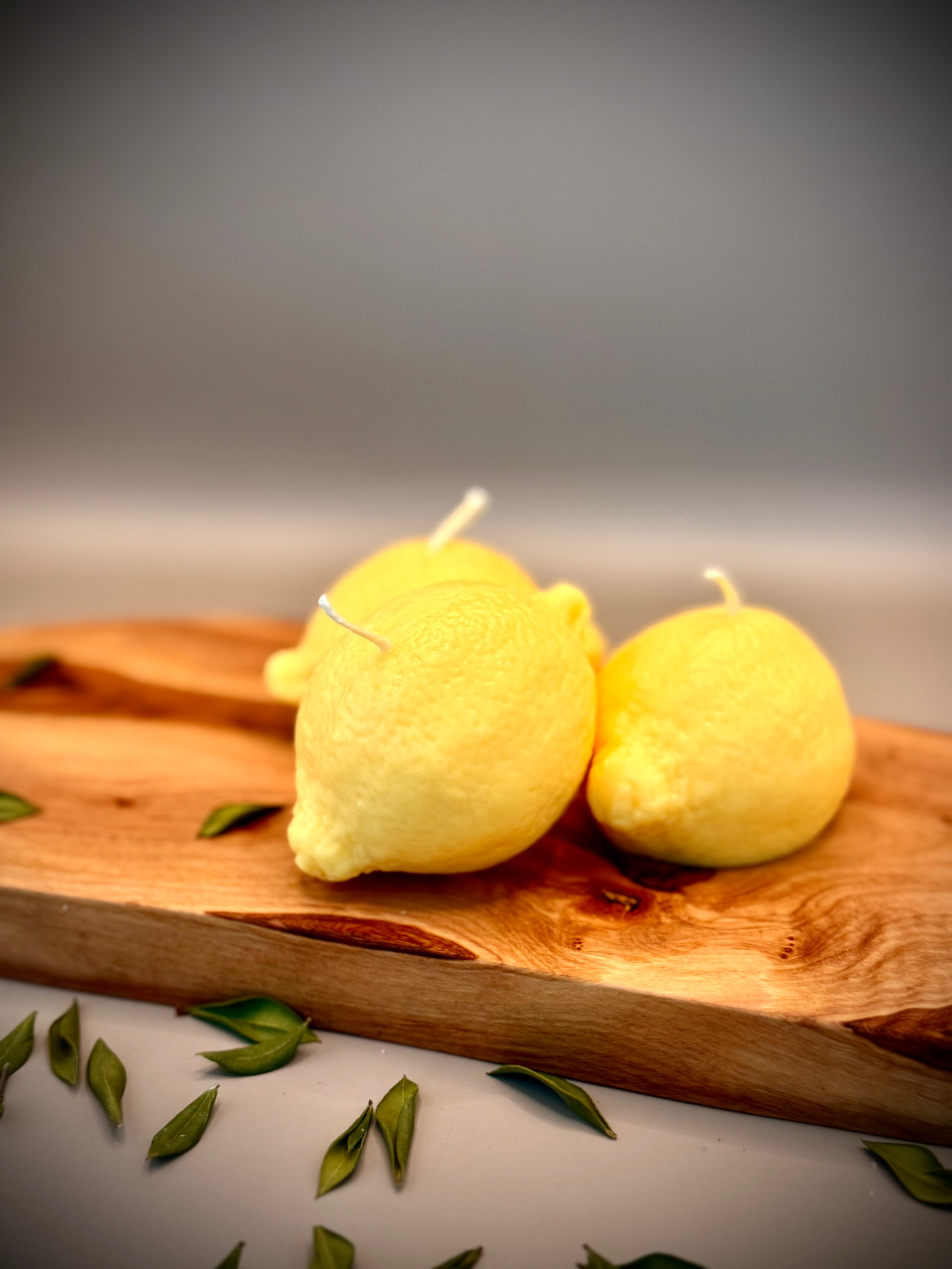 LEMON Sculptural Candle Kit | Soy Wax | Unscented