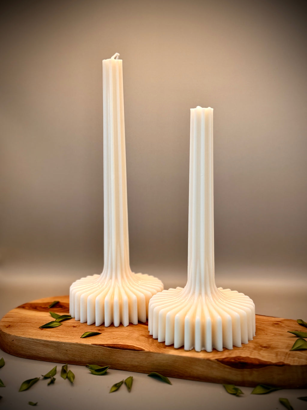 LOTUS Sculptural Candle Set | Soy Wax | Unscented