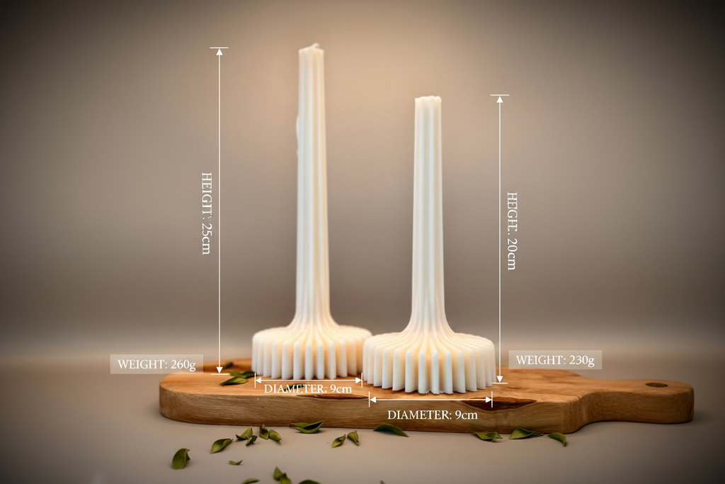 LOTUS Sculptural Candle Set | Soy Wax | Unscented