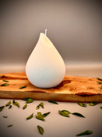 MESH sculptural soy wax candle — unscented decorative candle by Beyond Candle Store