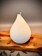 MESH sculptural soy wax candle — unscented decorative candle by Beyond Candle Store