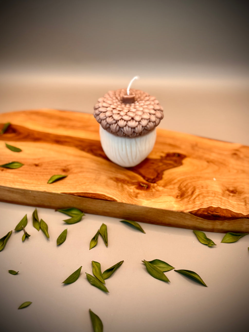 OAK Sculptural Candle | Soy Wax | Unscented