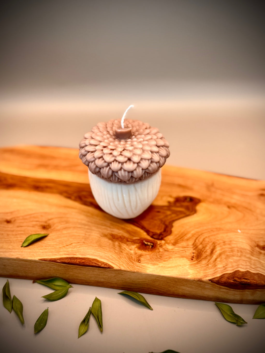 OAK Sculptural Candle | Soy Wax | Unscented