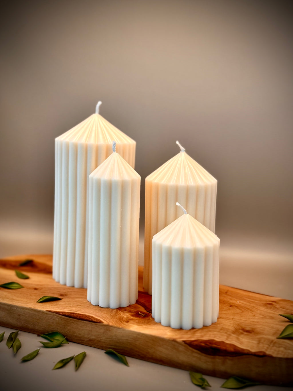OASIS Sculptural Candle Set | Soy Wax | Unscented