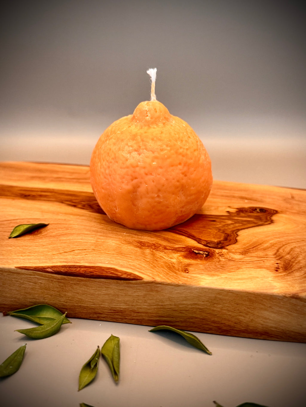 ORANGE Sculptural Candle | Soy Wax | Unscented