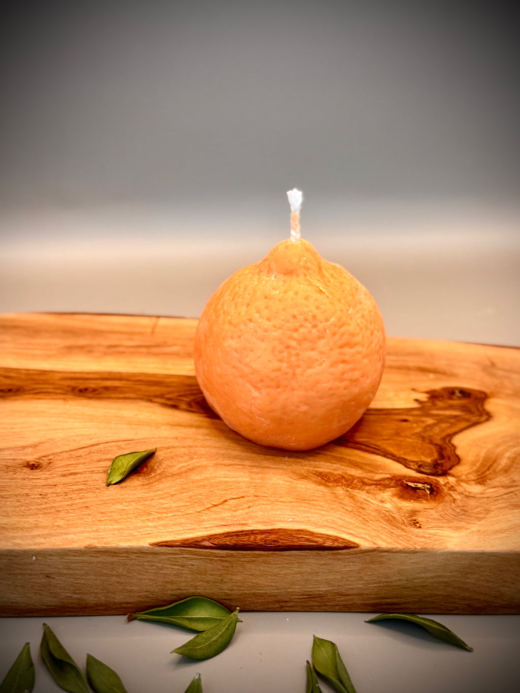 ORANGE Sculptural Candle | Soy Wax | Unscented