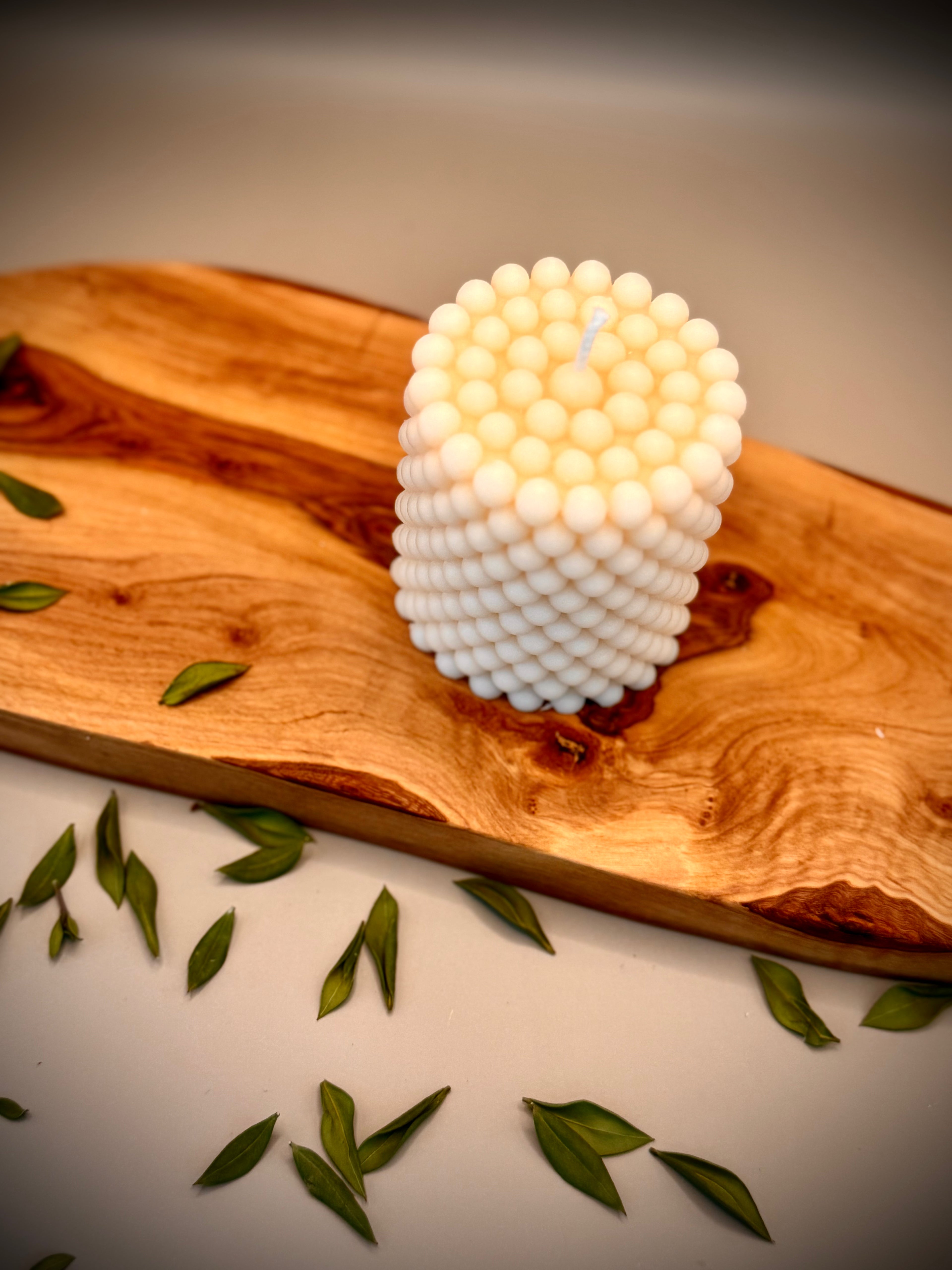 PEARL Sculptural Candle | Soy Wax | Unscented