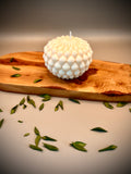 PINE sculptural soy wax candle — unscented decorative candle by Beyond Candle Store