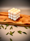SQUARE BUBBLE Sculptural Candle | Soy Wax | Unscented