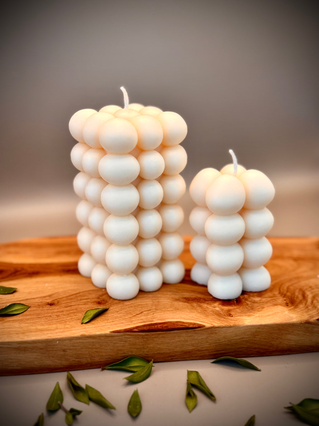 TOWER sculptural soy wax candle set — unscented decorative candles by Beyond Candle Store