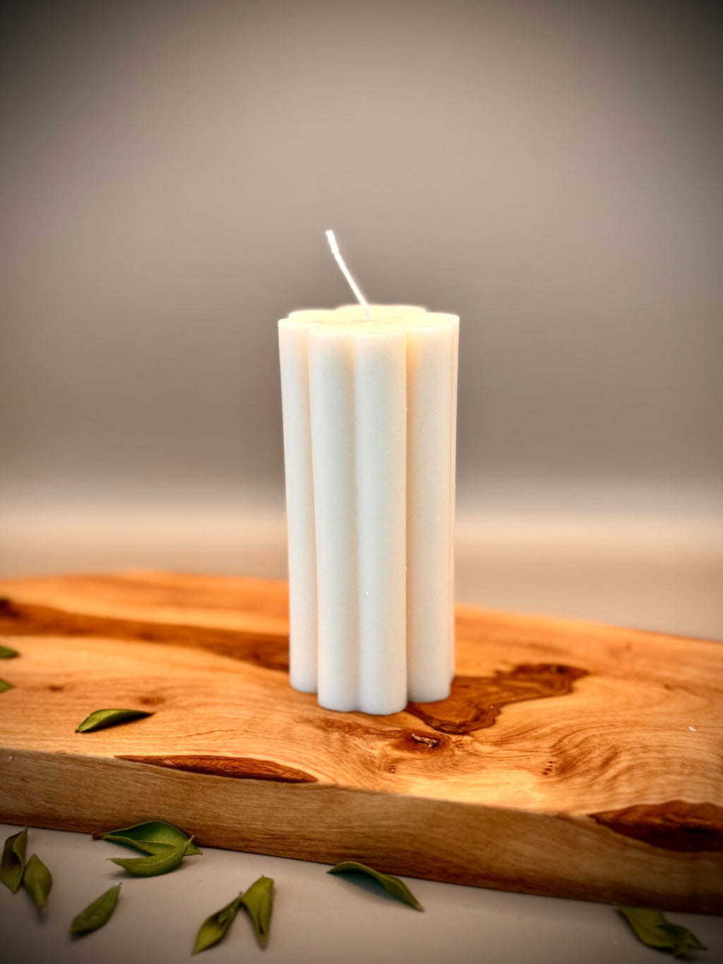 TREVO Sculptural Candle | Soy Wax | Unscented