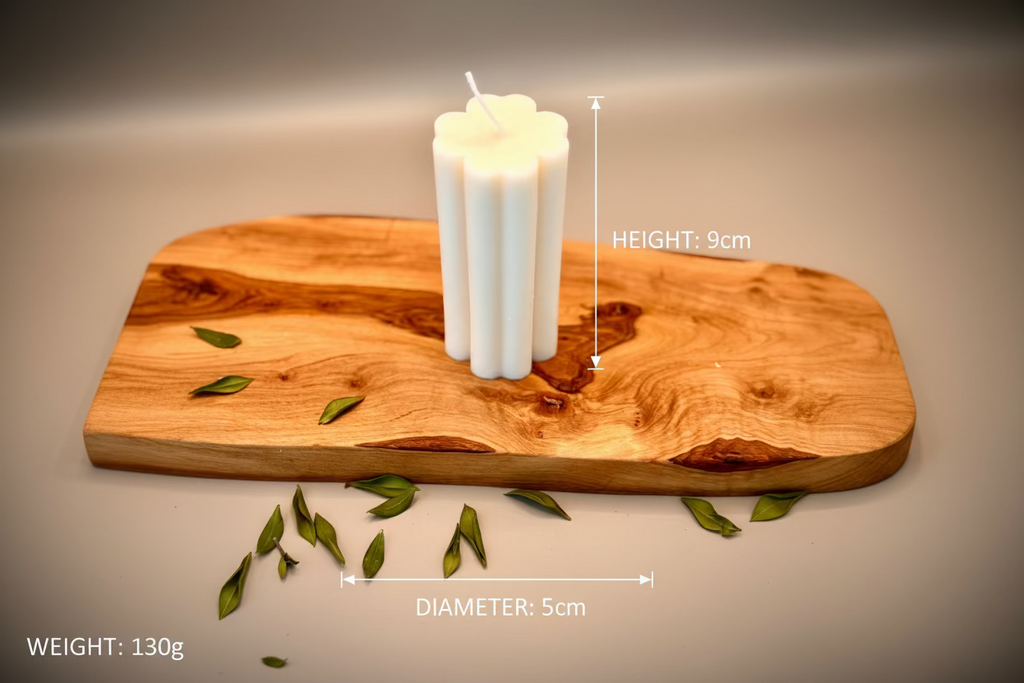 TREVO Sculptural Candle | Soy Wax | Unscented