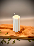 TREVO four-leaf clover sculptural soy wax candle — unscented decorative candle by Beyond Candle Store