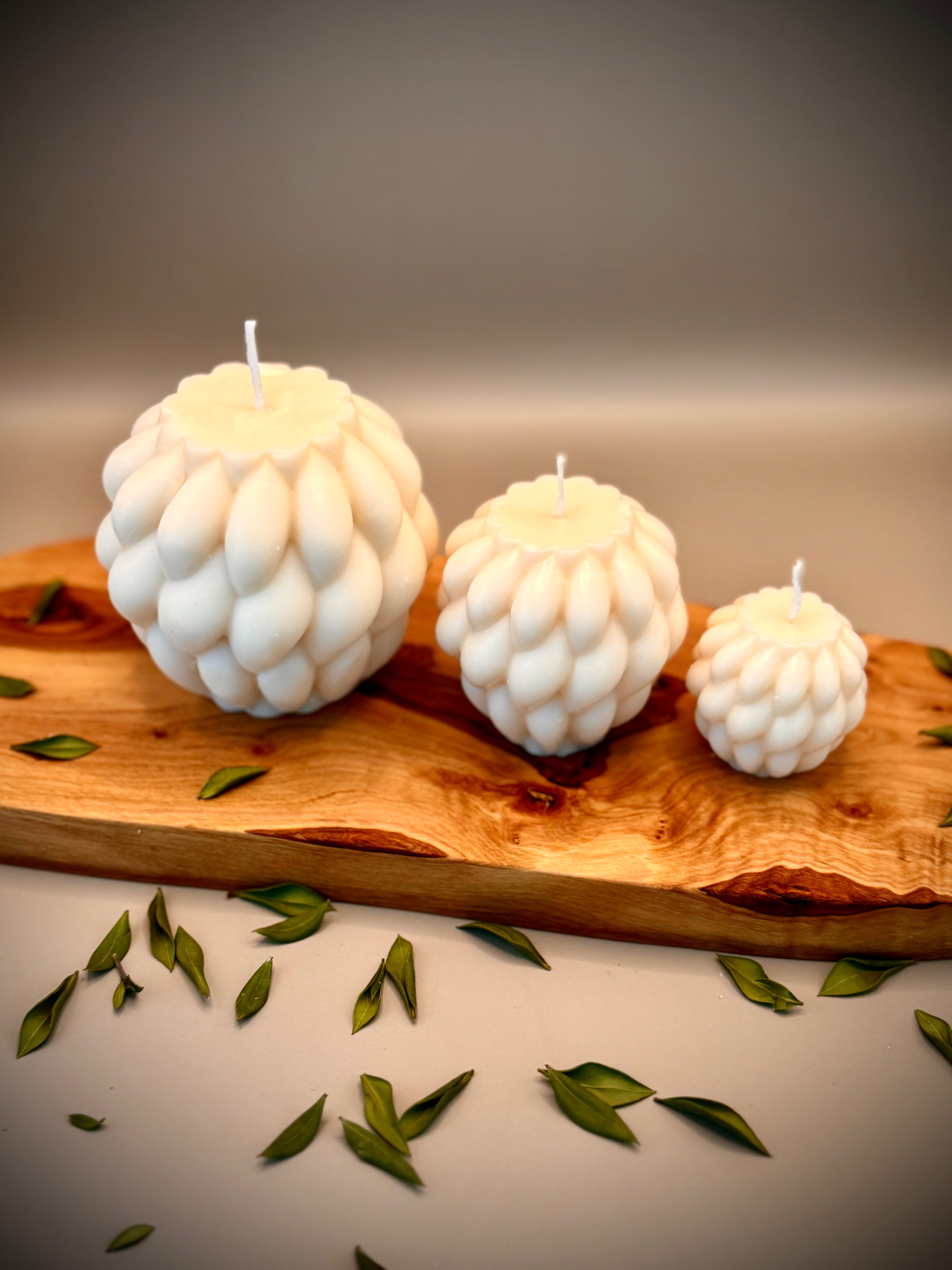 TRIAD CURVES Sculptural Candle Kit | Soy Wax | Unscented