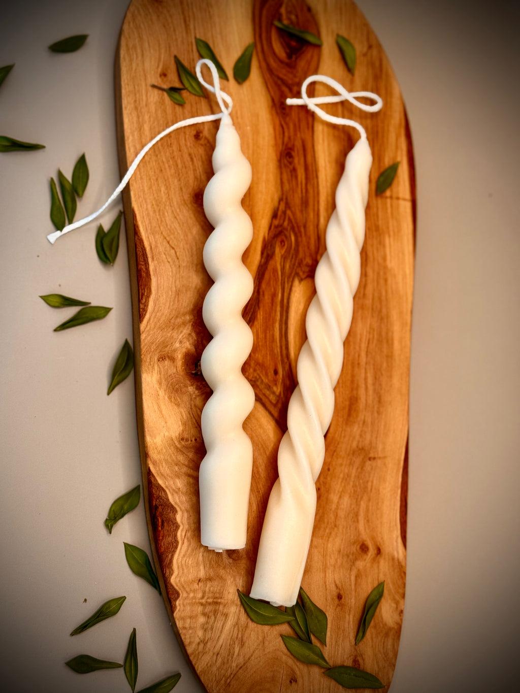 TWIST Sculptural Taper Candle | Soy Wax | Unscented