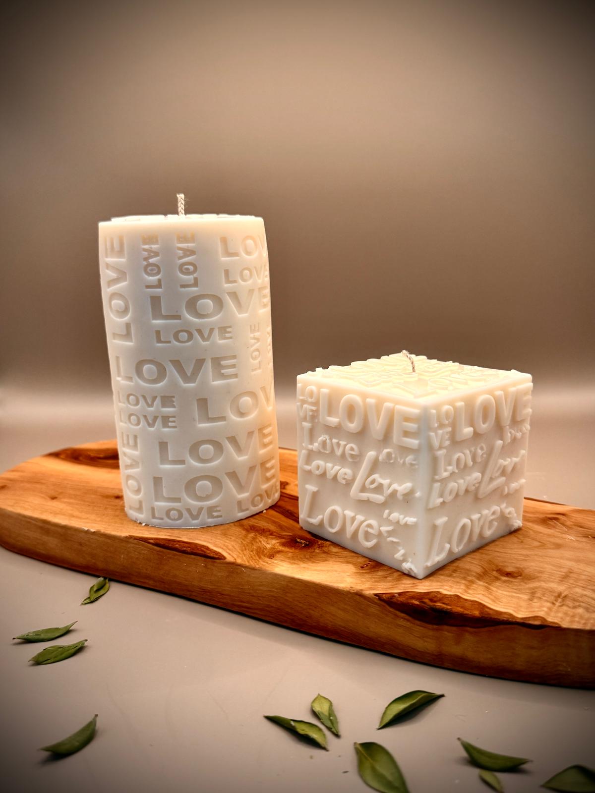 LOVE Candle Set | Soy Wax | Unscented