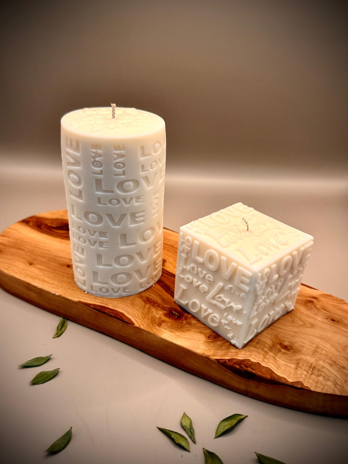 LOVE Candle Set | Soy Wax | Unscented