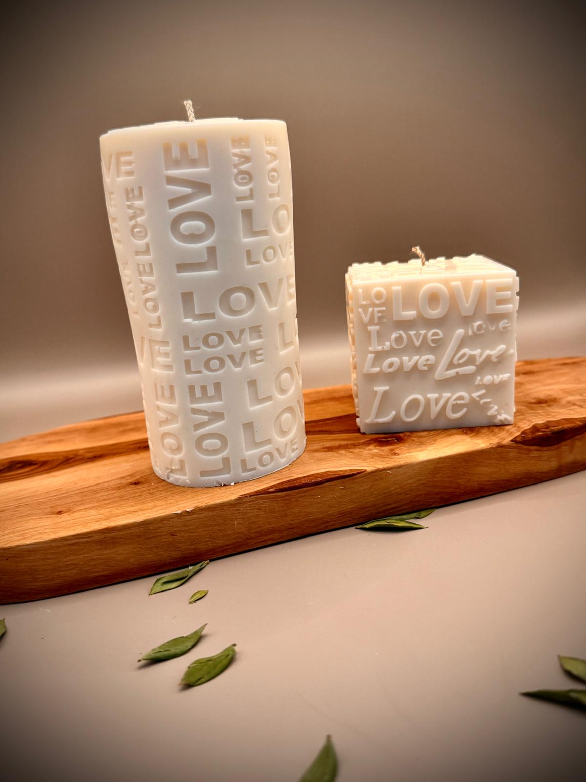 LOVE Candle Set | Soy Wax | Unscented