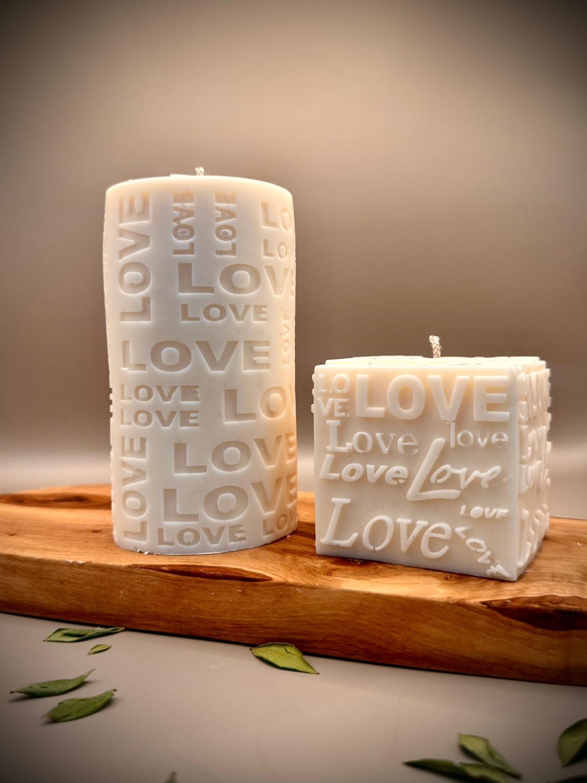 LOVE Candle Set | Soy Wax | Unscented